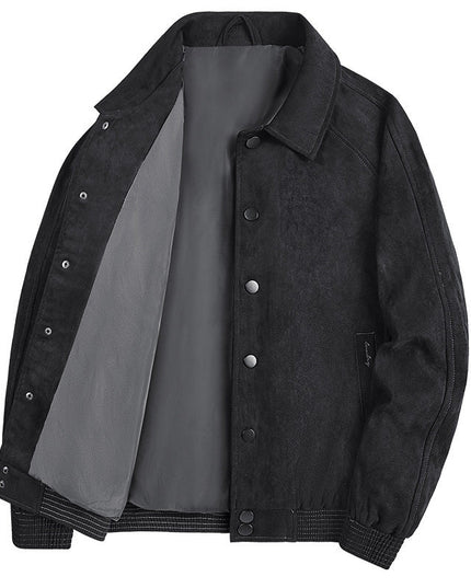 Victor Suede Jacket Black Men's Clothing