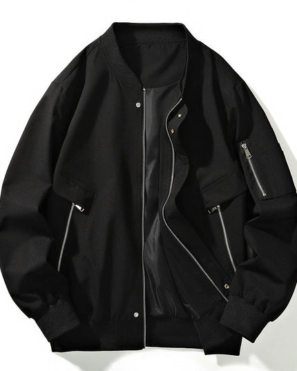 Jackson Zipper Bomber Jacket Black Men's Clothing