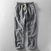Tidal Linen Trousers Dark Gray Men's Clothing
