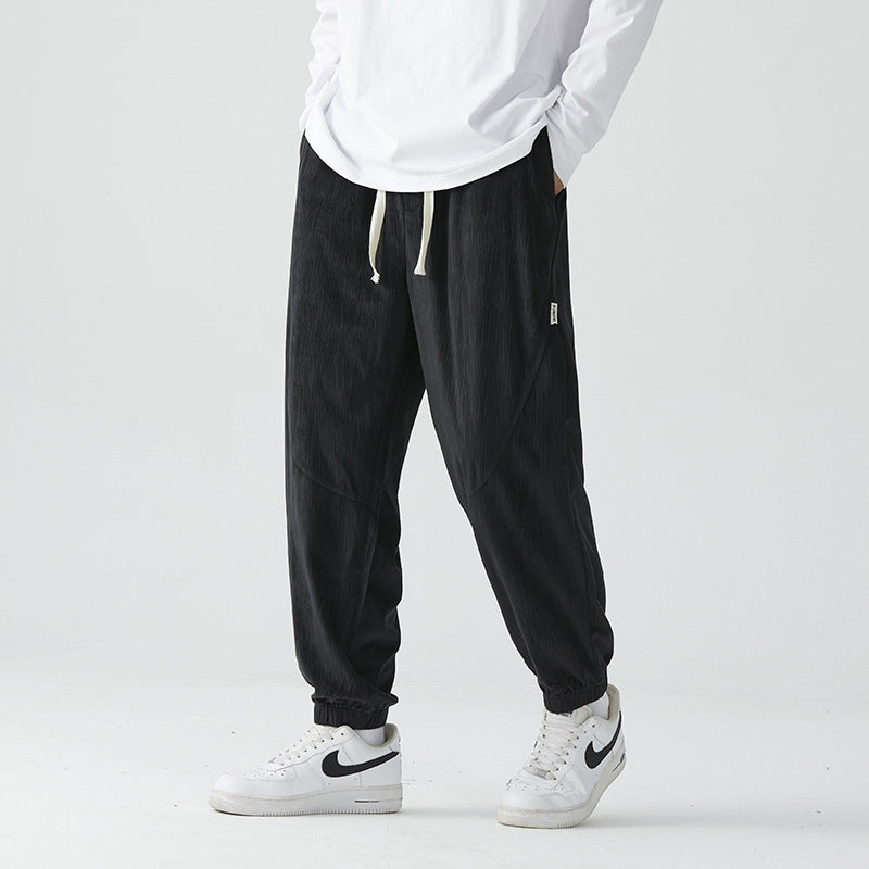 Carve Bamboo Trouser Black Men Trousers