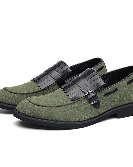 Regalia Strap Loafers Green Men's Footwear