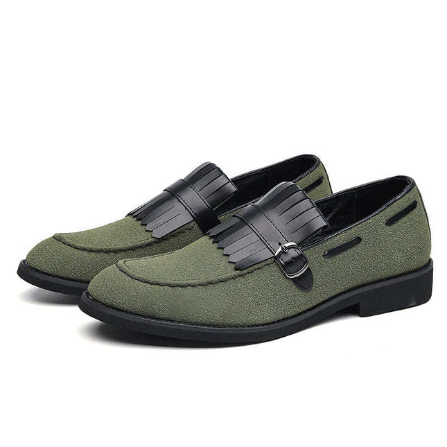 Regalia Strap Loafers Green Men's Footwear