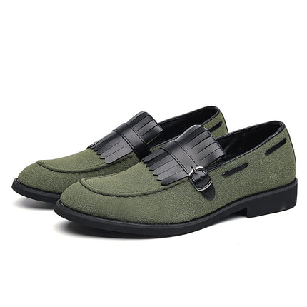 Regalia Strap Loafers Green Men's Footwear