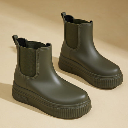 Moon Rain Boots Green Women's Footwear
