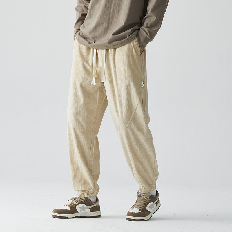 Carve Bamboo Trouser Beige Multi-Color Men Trousers