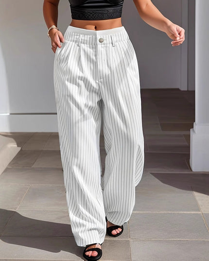 Calypso Casual Pant White Stamped Women's Clothing