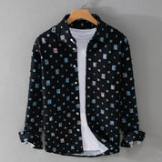 Mosaic - Collared Shirt Black Shirts
