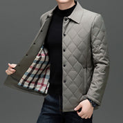 Diamond Quilted Jacket Men's Clothing