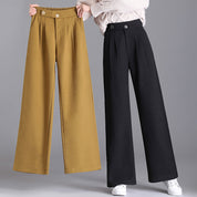 Buttoned Straight Leg Pant Women's Clothing