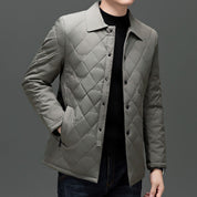 Diamond Quilted Jacket Men's Clothing