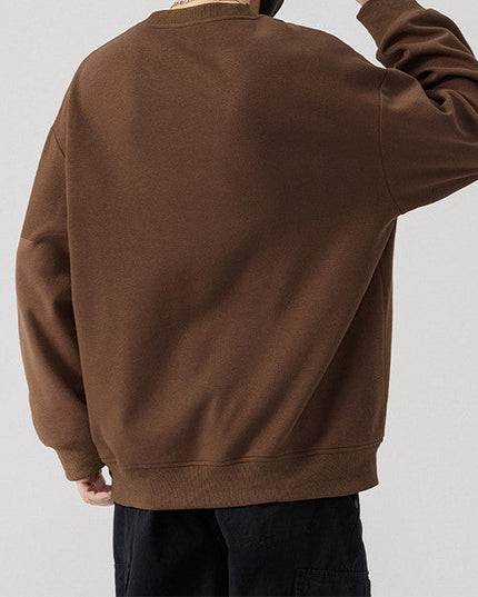 Sable Pocketed Crew Neck Men's Clothing