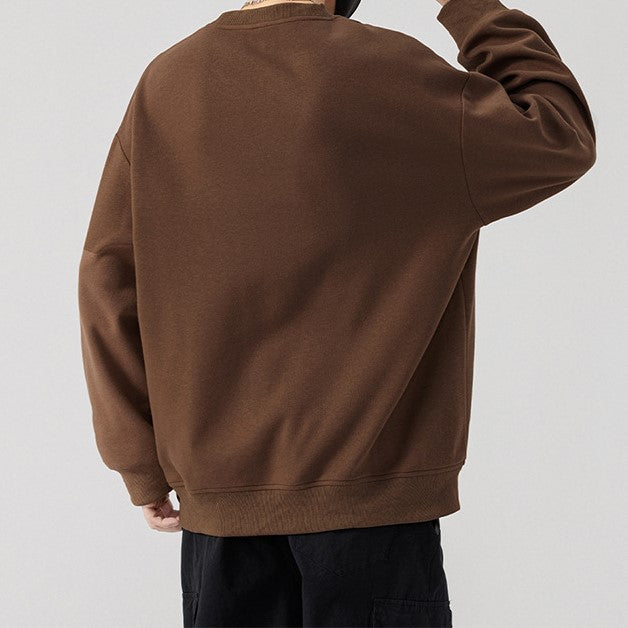 Sable Pocketed Crew Neck Men's Clothing