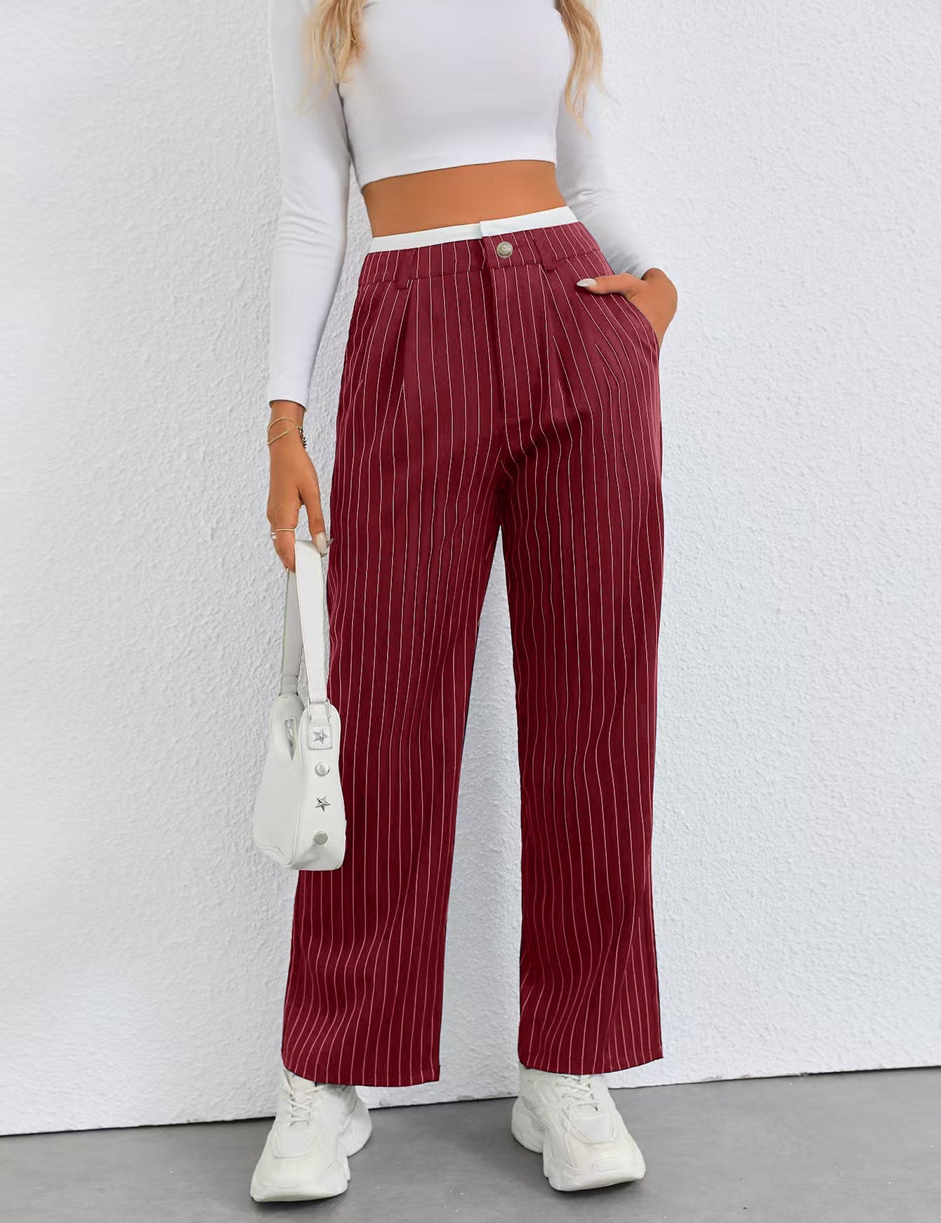 Calypso Casual Pant Red Women's Clothing