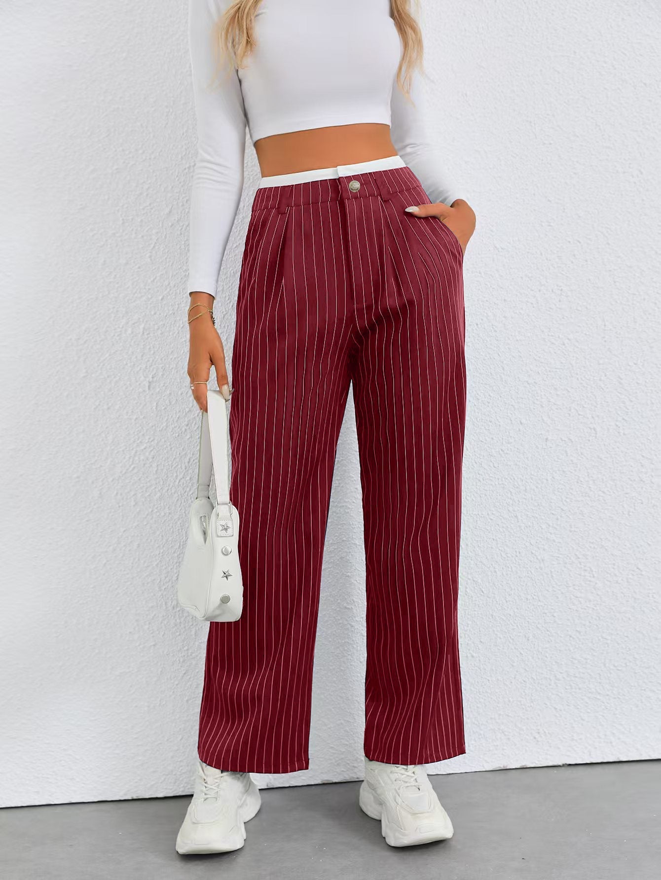 Calypso Casual Pant Red Women's Clothing