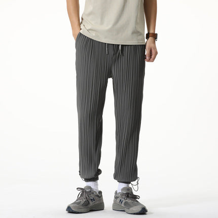 Grove Cotton Trousers Dark Gray Men's Clothing