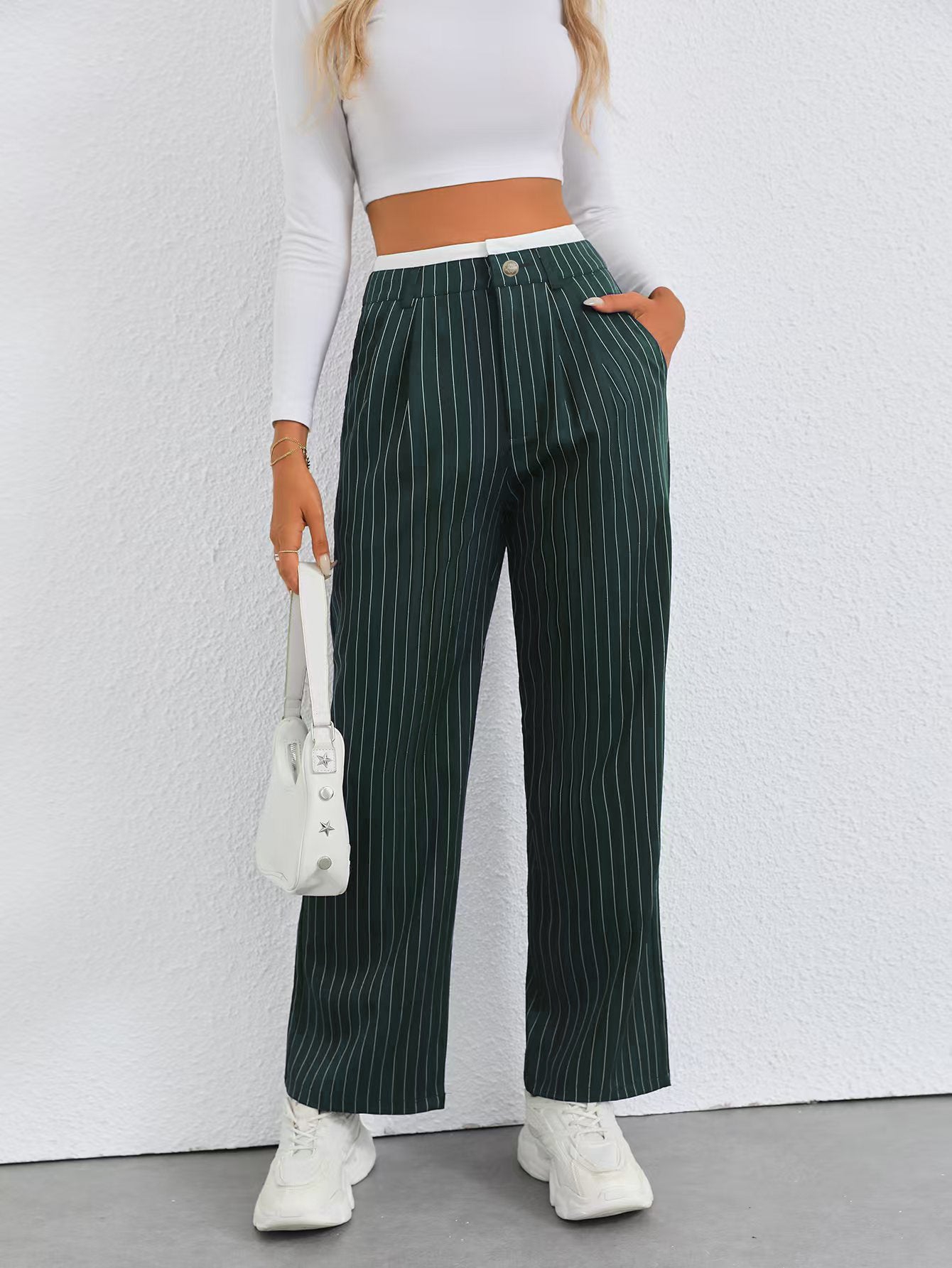 Calypso Casual Pant Green Women's Clothing