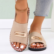 Glint Stitched Flat Women's Footwear