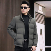 Midweight Down Puffer Gray Men's Clothing