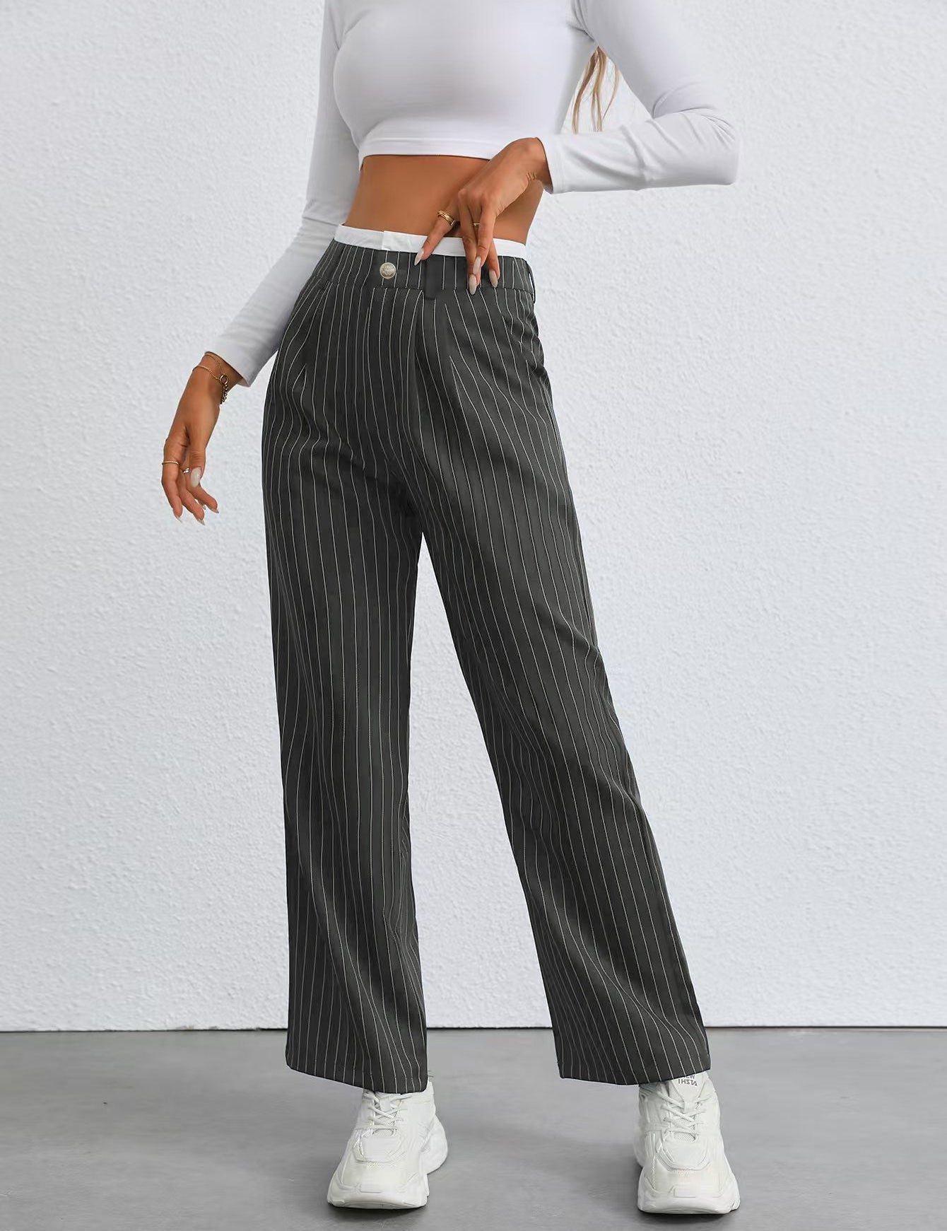 Calypso Casual Pant Gray Women's Clothing