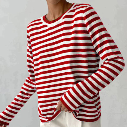 Evie | Striped shirt Red