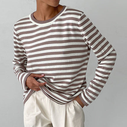 Evie | Striped shirt Brown