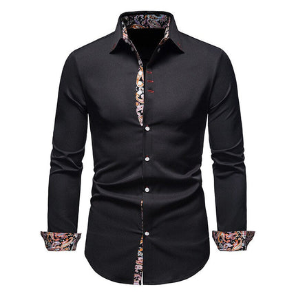 Matt | Anti-crease shirt Black Shirt