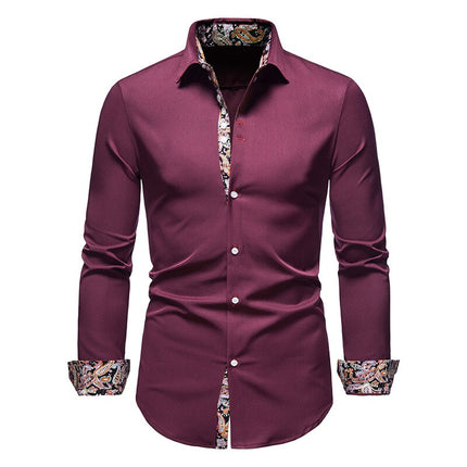 Matt | Anti-crease shirt Purple Shirt