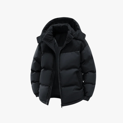 Men's Lightweight Casual Puffer Jacket Black Puffer Jacket