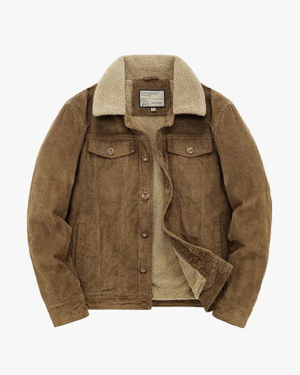 Men's Warm Cotton Windbreaker Jacket Khaki Windbreaker