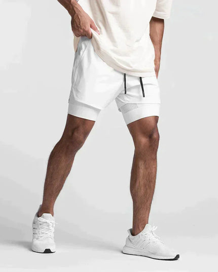 AgilityPro Fitness Shorts White
