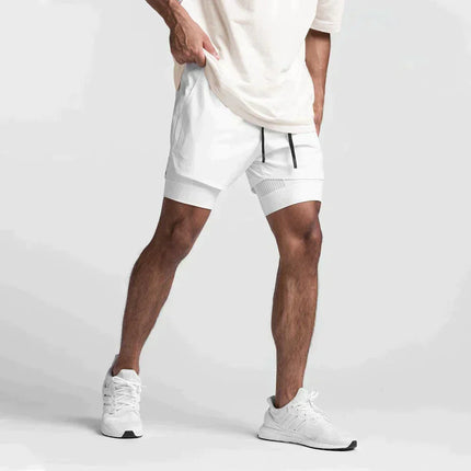 AgilityPro Fitness Shorts White