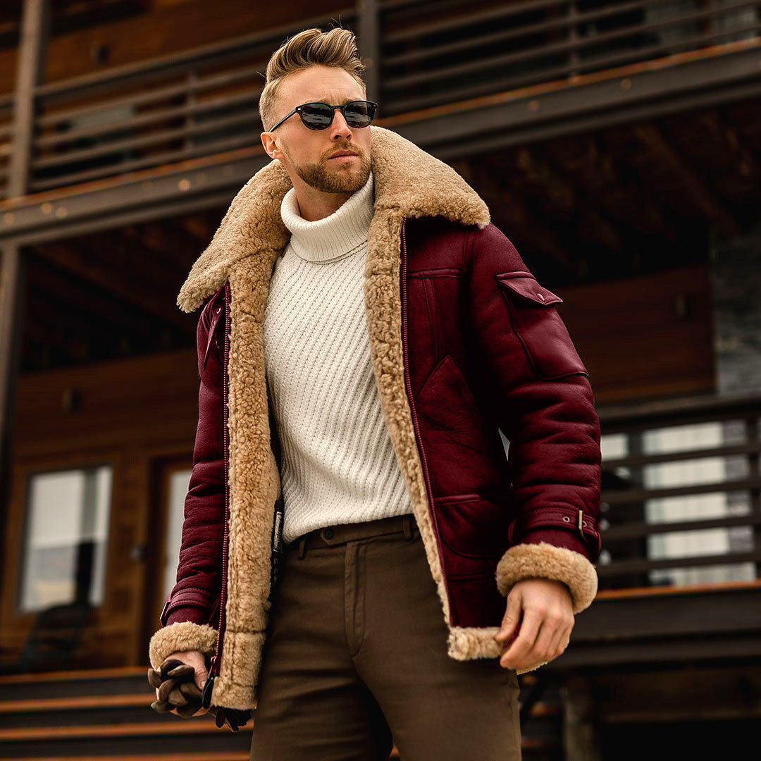 Military Fleece Warm Jackets Wine Red Jackets
