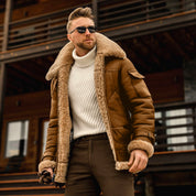 Military Fleece Warm Jackets Brown Jackets
