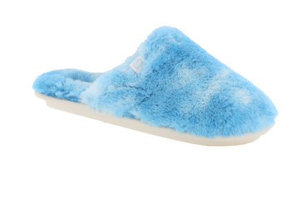 Women's Cozy Minou Mule Slippers - Indoor Outdoor Blue Slippers