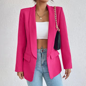 Classic Tailored Blazer Rose red Blazer