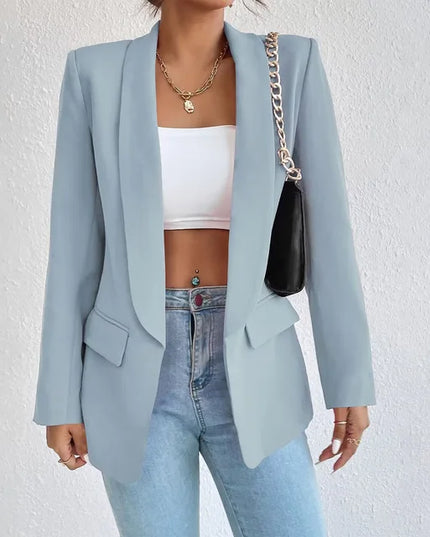 Classic Tailored Blazer Light blue Blazer