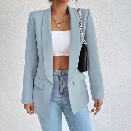Classic Tailored Blazer Light blue Blazer