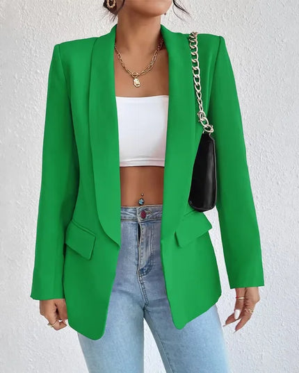 Classic Tailored Blazer Green Blazer