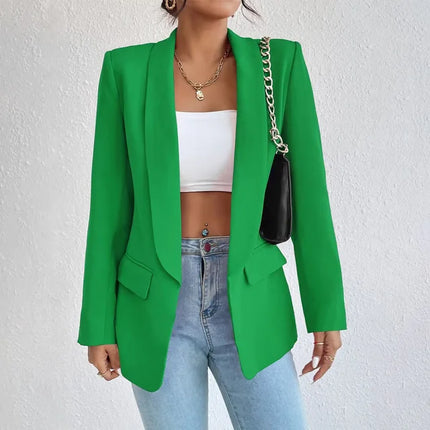 Classic Tailored Blazer Green Blazer