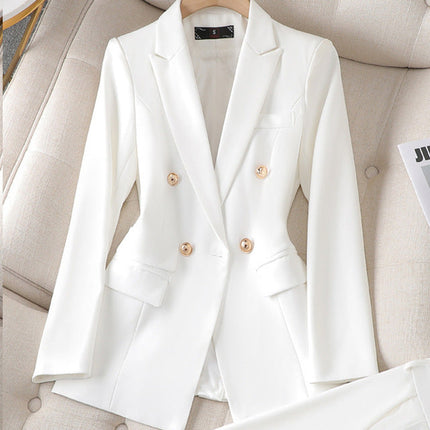 Women's Tailored Blazer Pantsuit Set Blazer White Blazer