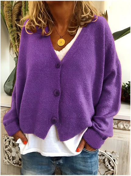 Geneva | Premium Cardigan Purple