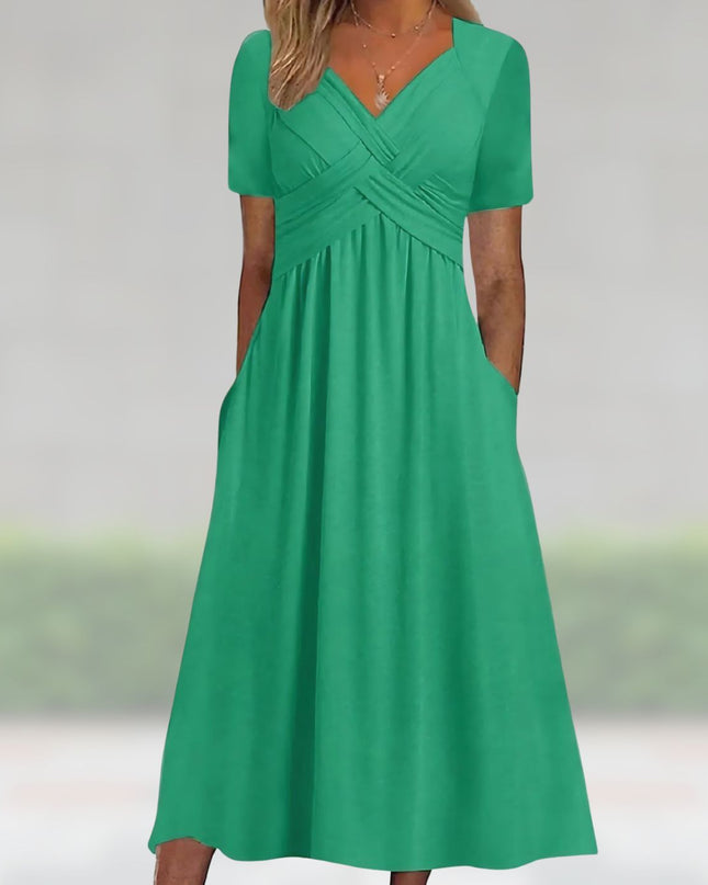 Renée | Elegant Summer Maxi Green Dresses