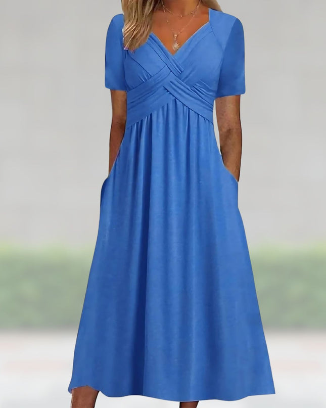 Renée | Elegant Summer Maxi Blue Dresses
