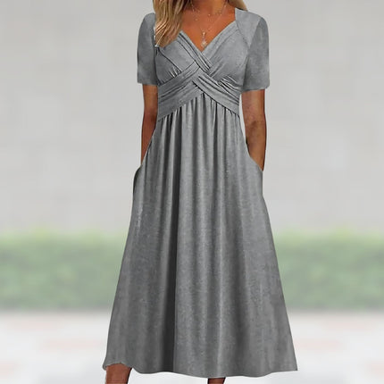 Renée | Elegant Summer Maxi Grey Dresses