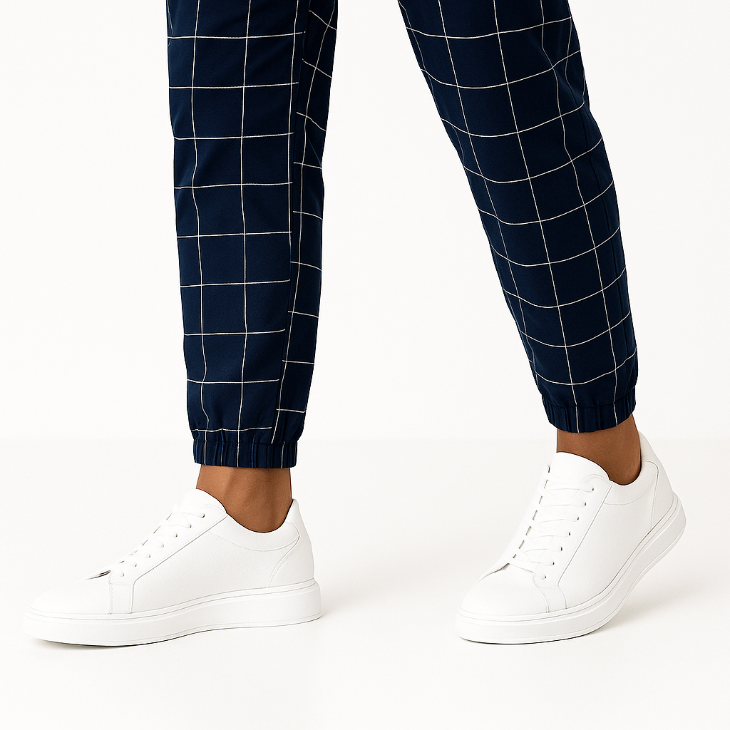 Kairo Gridline Pants - Stylish Wide-Leg Chic Men Trousers