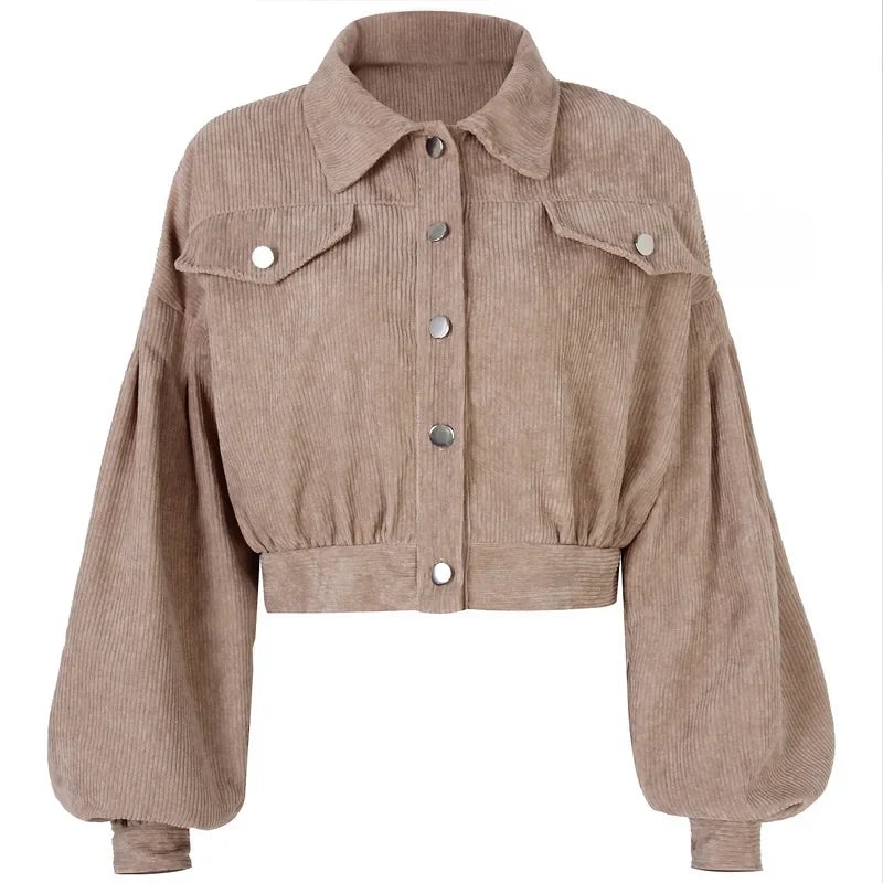Women's Corduroy Bomber Jacket Jacket