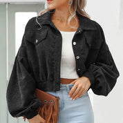Women's Corduroy Bomber Jacket Jacket