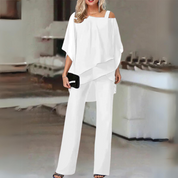 Tie-Dye Mesh Two-Piece Set White Sets