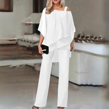 Tie-Dye Mesh Two-Piece Set White Sets