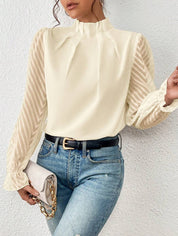 Ruby | Charming blouse Beige Dames Tops Kopen